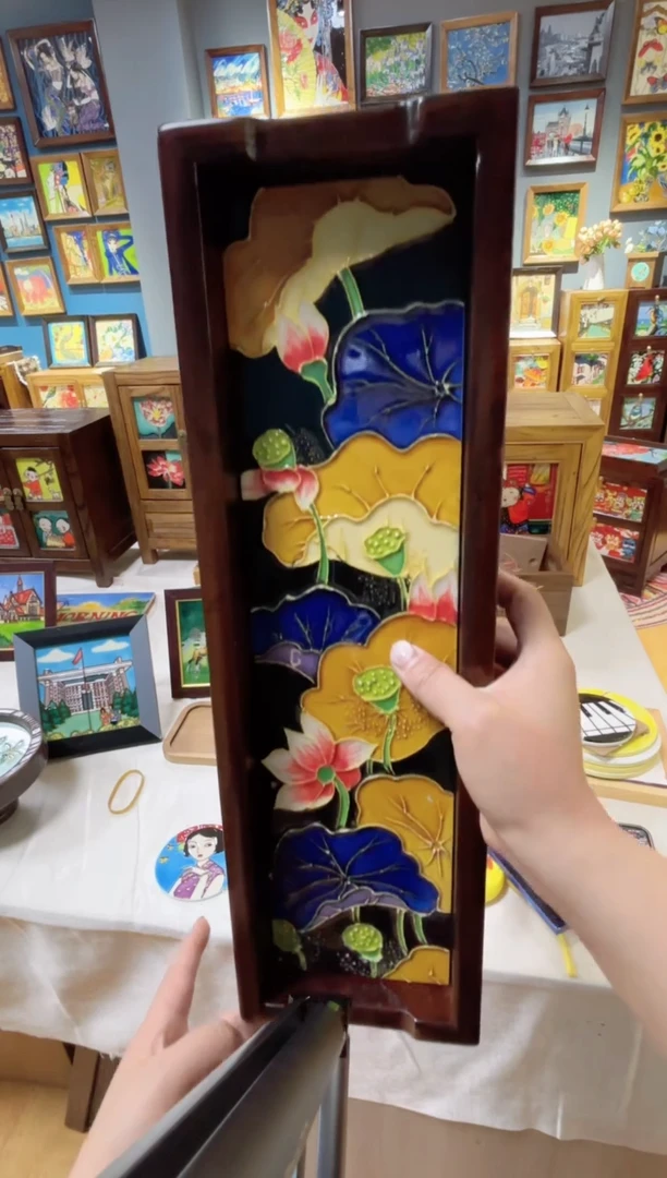 【闪购商品】瓷片13.43老榆木实木茶台微瑕