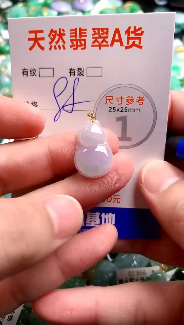 翡翠18K金镶嵌颈饰13006850