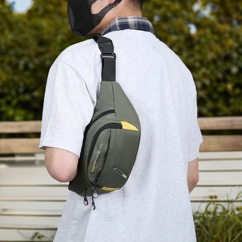 夏季健身旅游男户外腰包时尚黑色腰包包腰时尚耐磨轻便休闲斜挎包