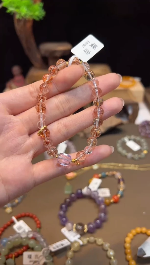 水晶手链未镶嵌手饰@@E6787