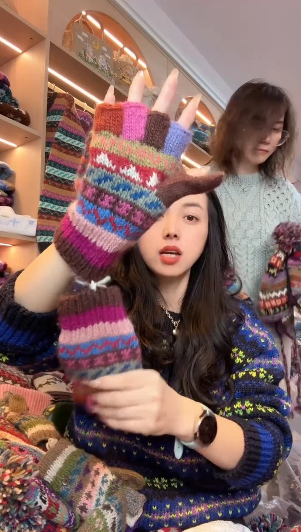 绵羊毛鲨**哥五指手套688