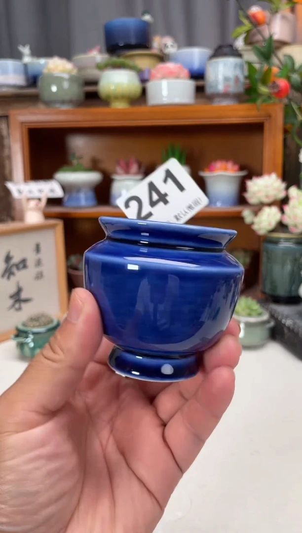 瓷片241知木小芳花盆
