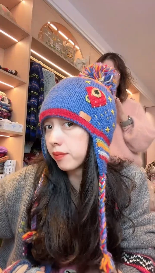 羊毛美利奴太空护耳帽