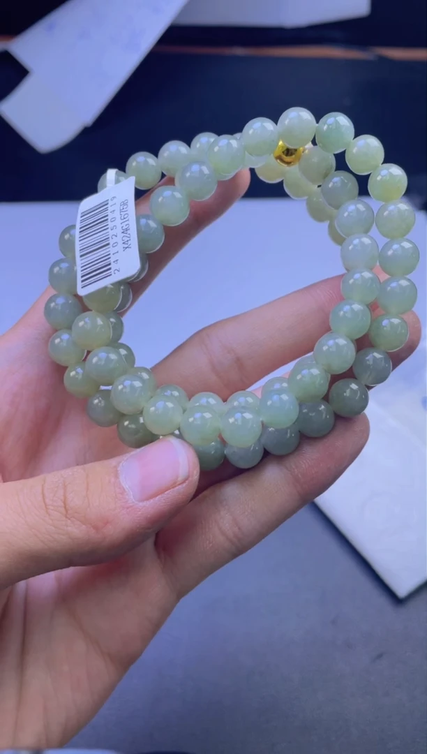 未镶嵌定制翡翠珠串卡8