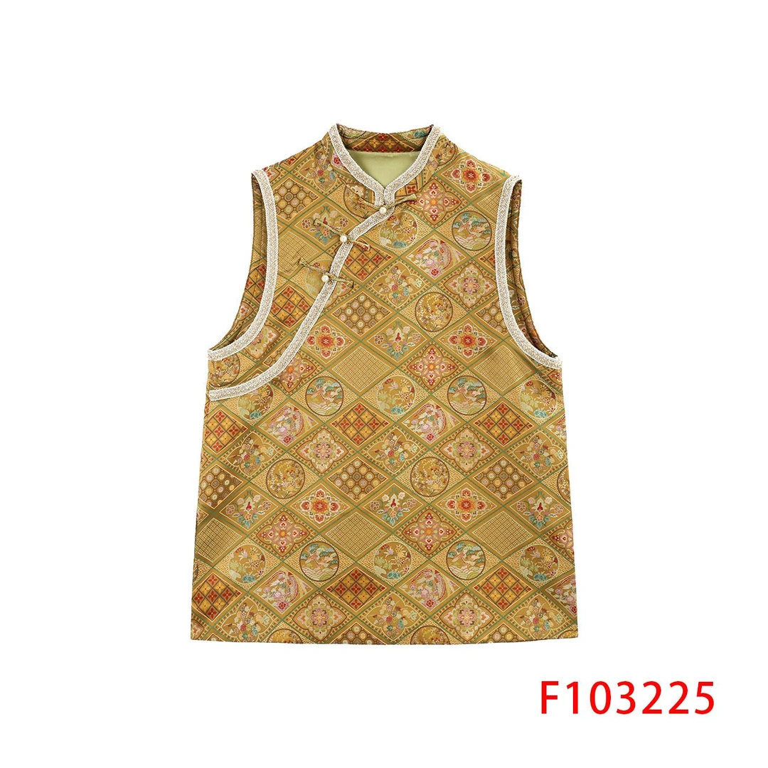 【小水专属】纳纱绣马甲 103225