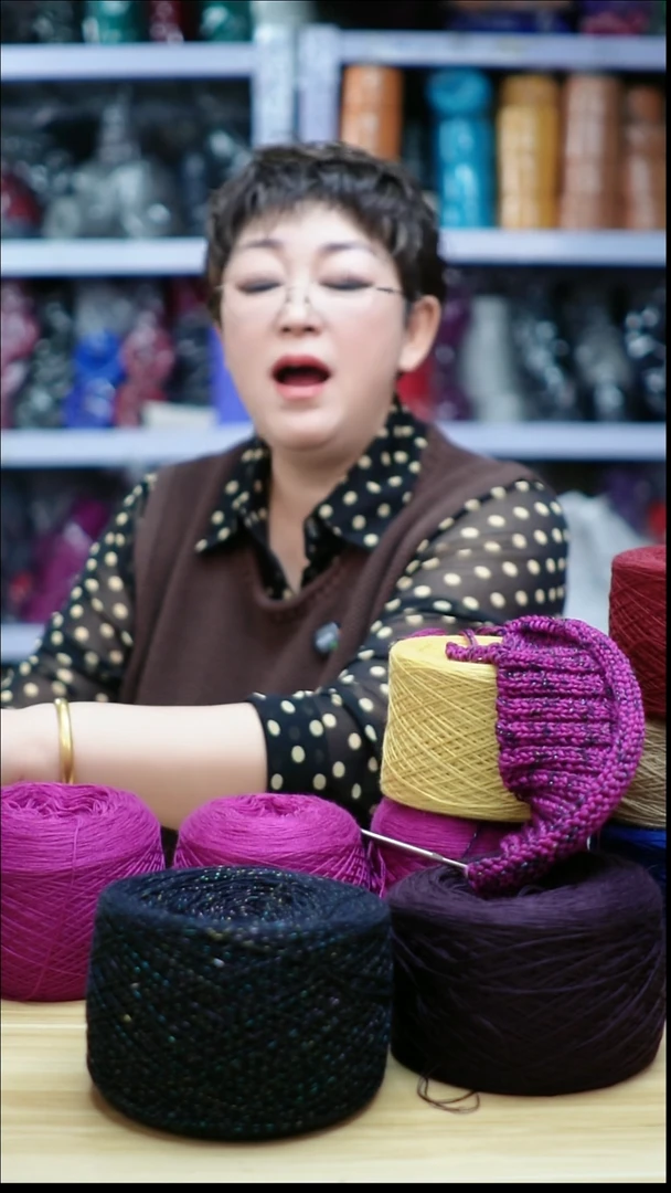 羊毛欢姐手编线B393