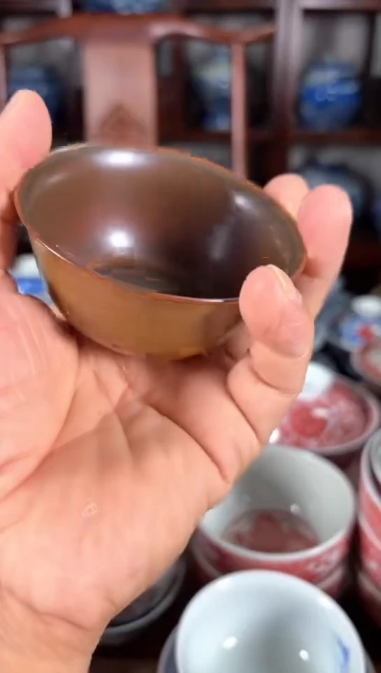 柴窑茶叶末杯杯杯杯