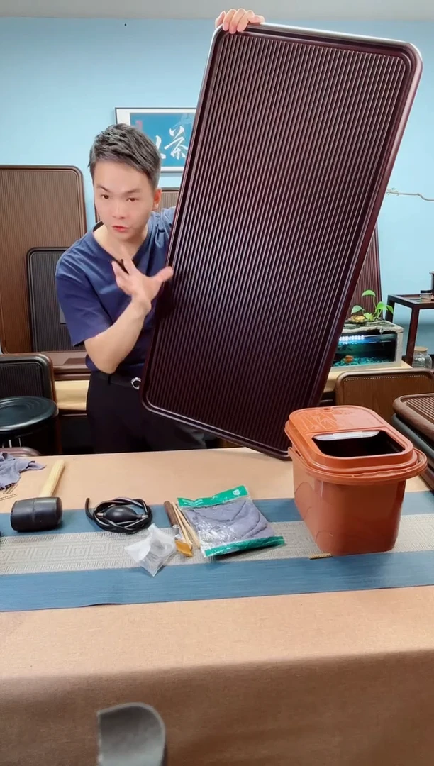 100*50*5千川大板红色款式茶盘