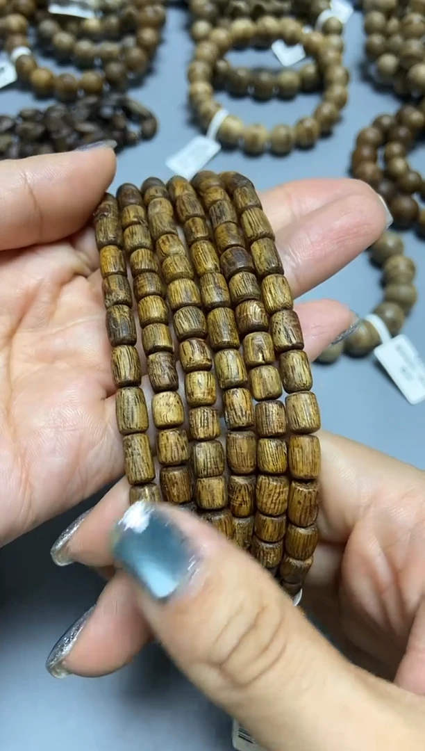 沉香手串海南红金猊虫漏随型长串多样性发其一