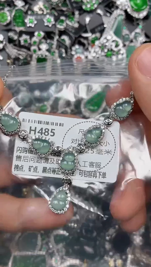 颈饰未镶嵌翡翠H485项链