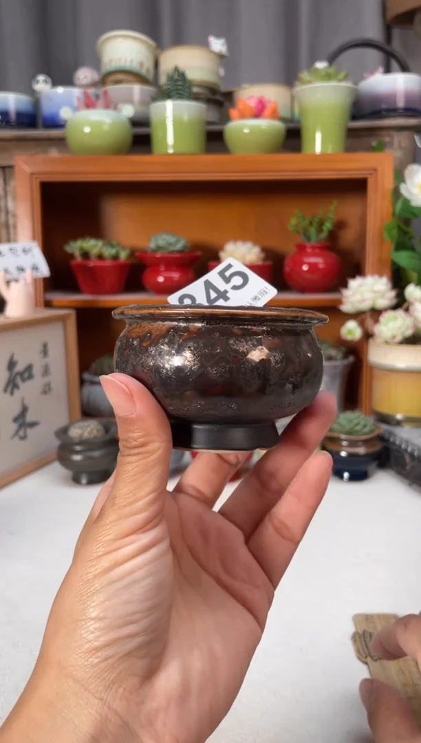 瓷片345知木小芳花盆编号