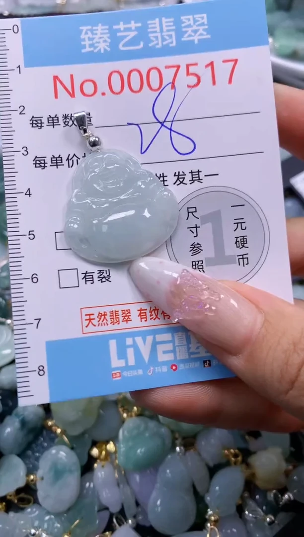 翡翠未镶嵌颈饰7517