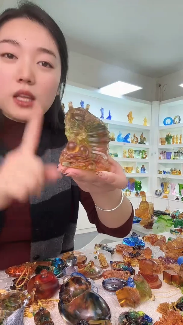 手工艺品琉璃龙鱼