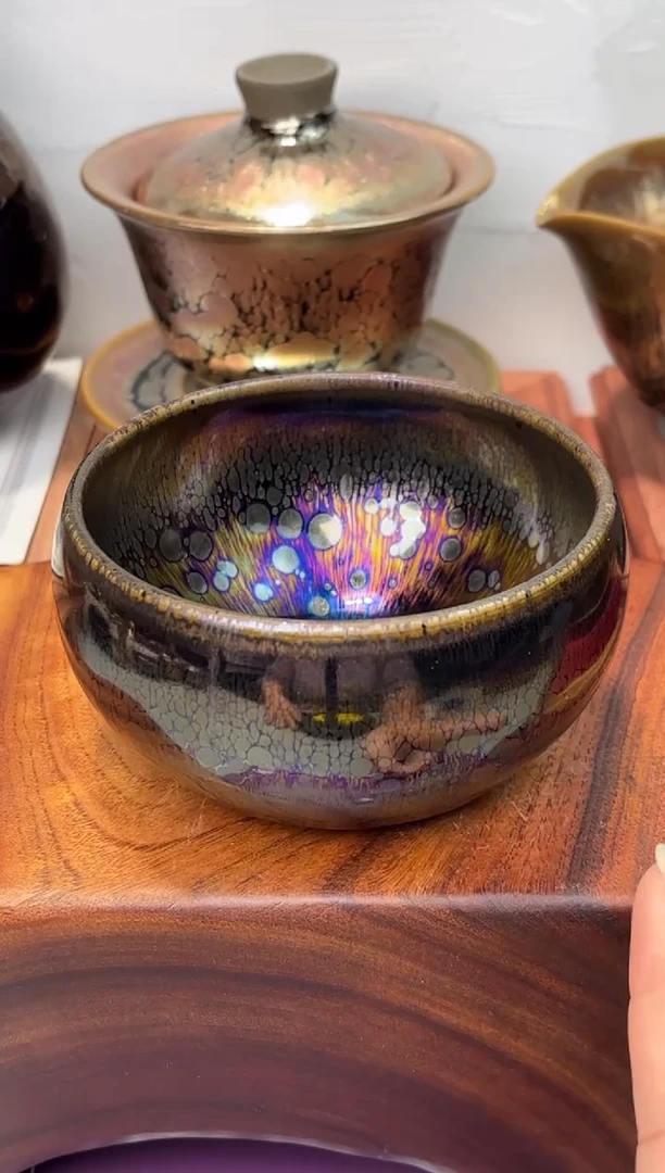 茶盏春申阁福利1只璀璨华光无足禅定钵