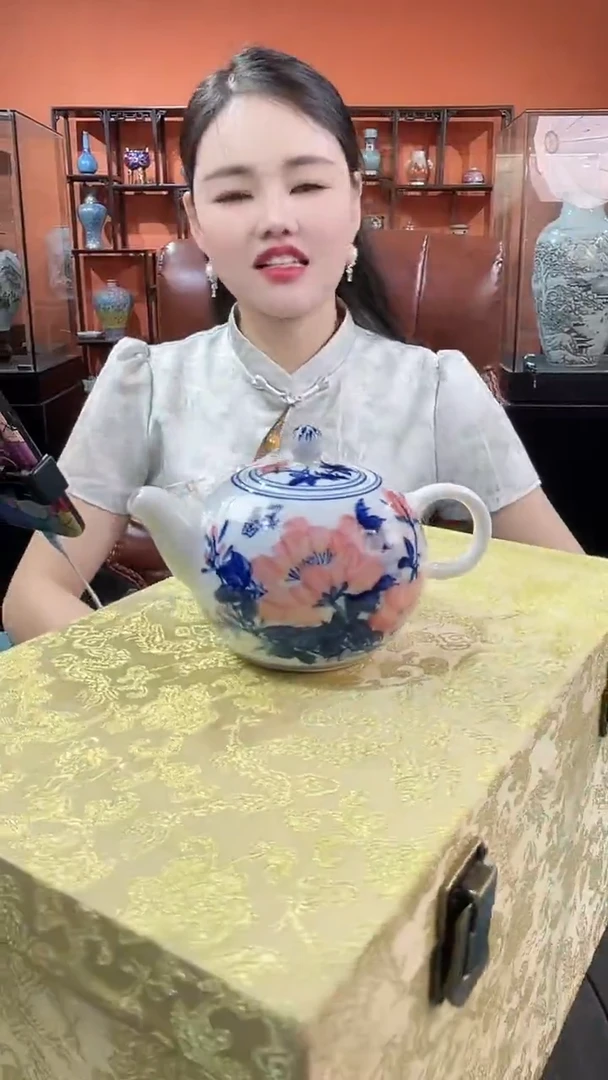 摆件精品陶瓷青花摆件25