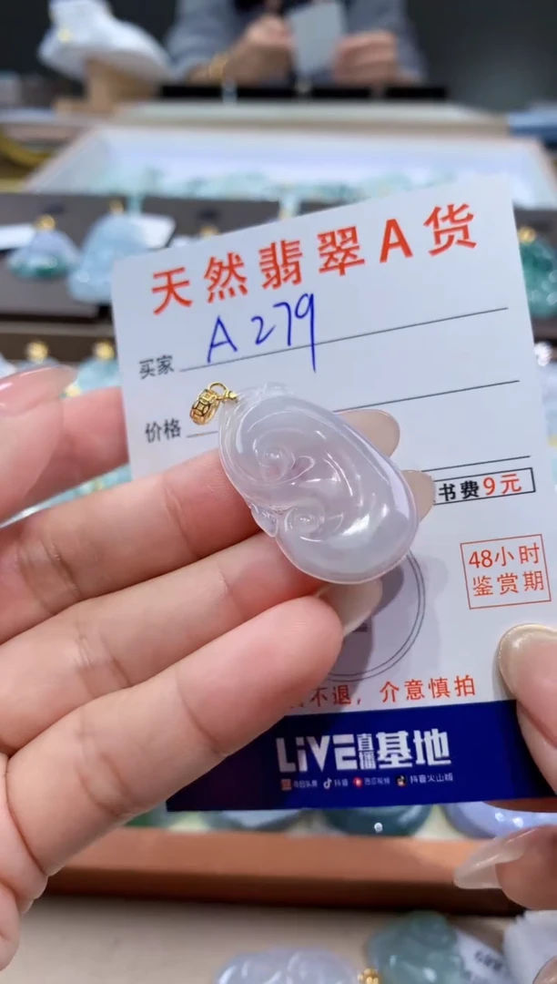 颈饰未镶嵌翡翠天然缅甸翡翠A货挂件
