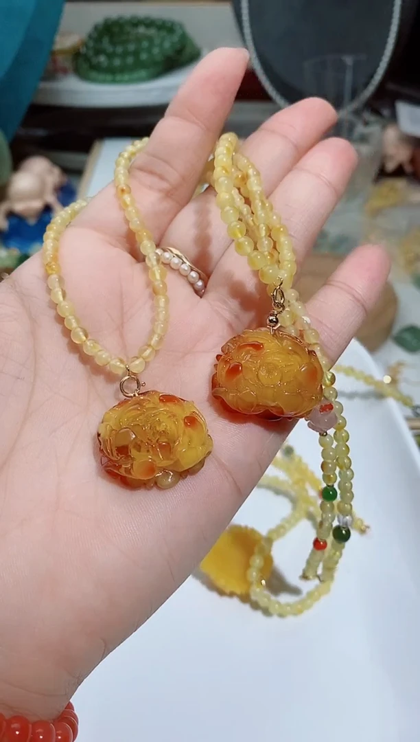 未镶嵌颈饰蜜蜡A2多样性发其一