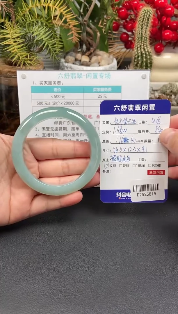 未镶嵌手镯翡翠铝****姐D2525815