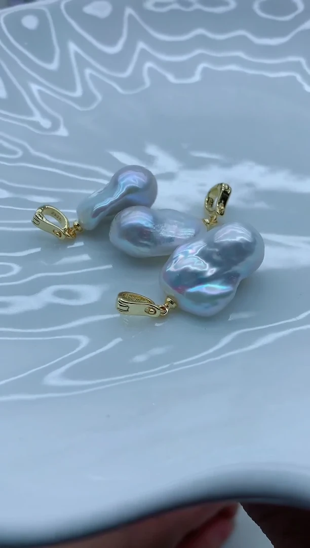 淡水珍珠未镶嵌吊坠(不含链)淡水珍珠吊坠多样性发其一