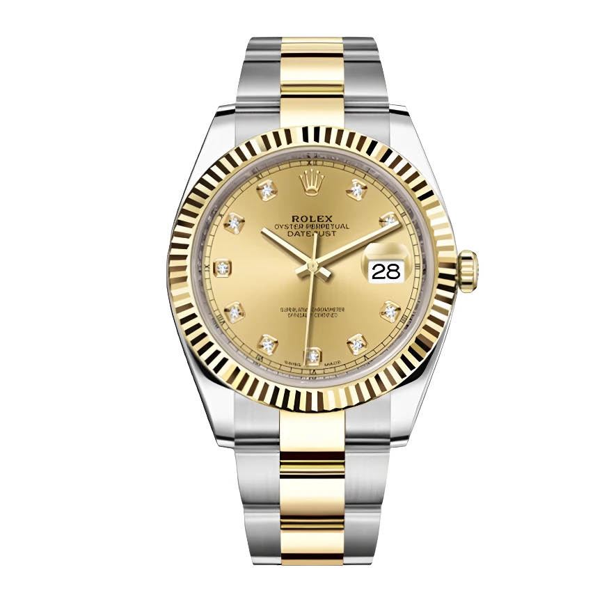 99新 Rolex/劳力士 日志116333/金盘钻刻/41mm/自动机械/单表