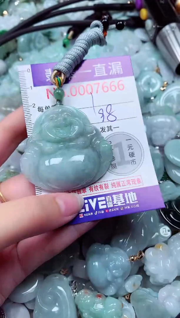 吊坠(不含链)未镶嵌翡翠7666