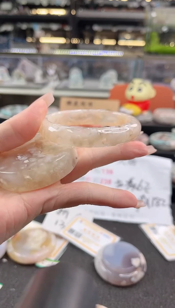 未镶嵌手镯石英质玉54圈口（赠品镯心）1256389
