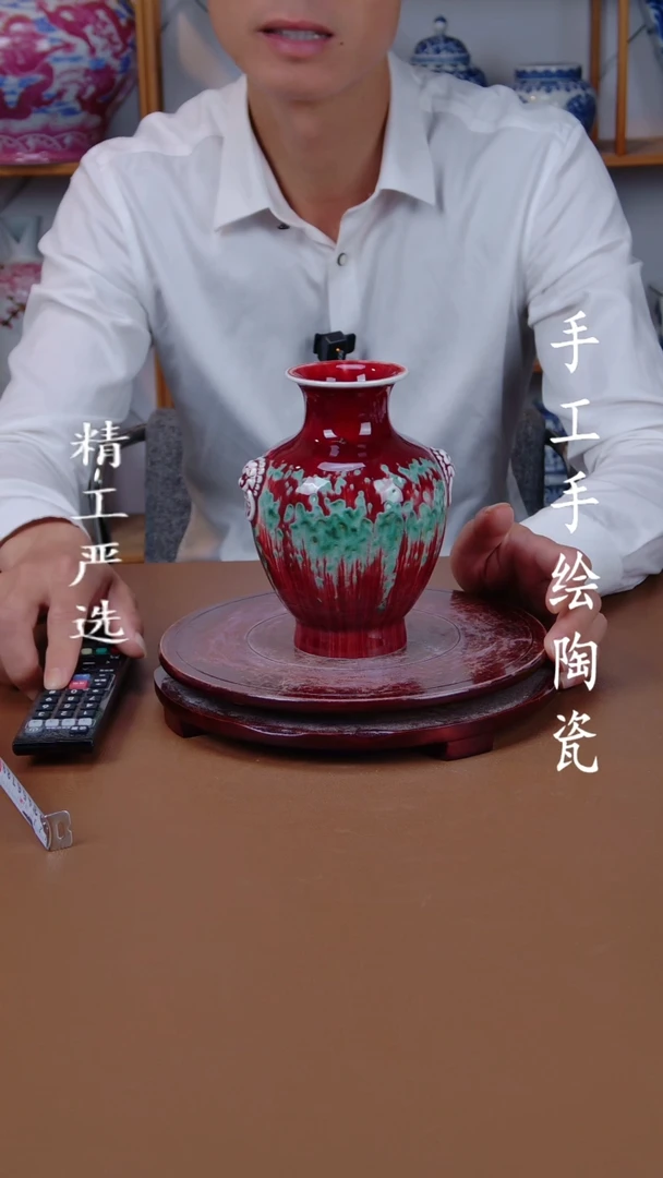 瓶景德镇手工手绘陶瓷摆件25