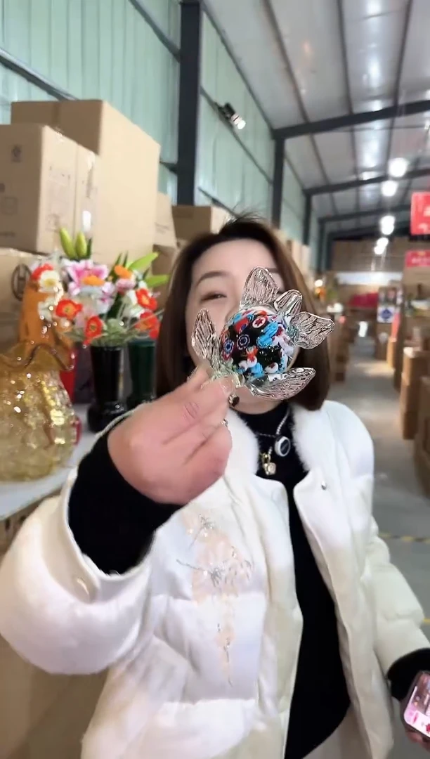 【闪购商品】玻璃于清花器V-早33