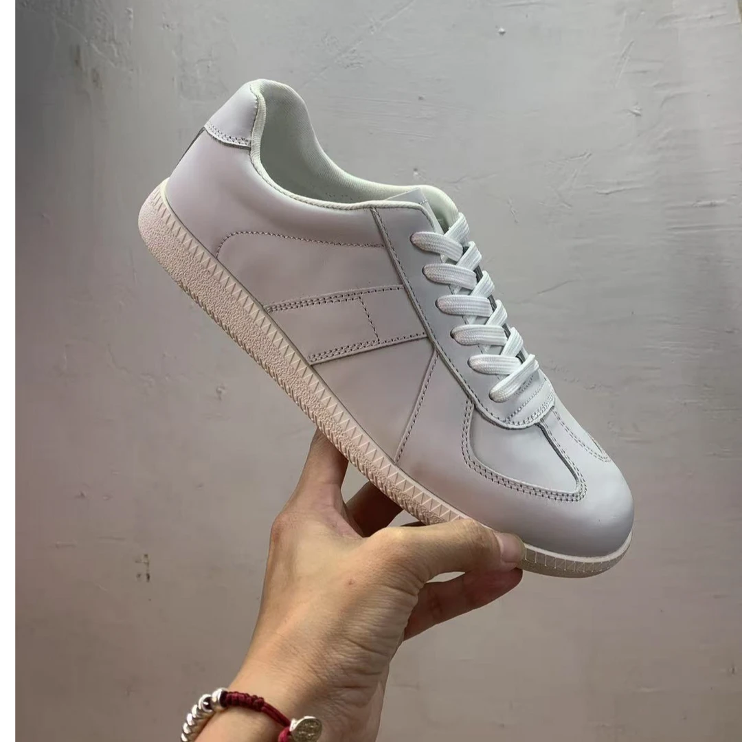 BULIN 男士运动鞋真皮小白鞋夏季休闲鞋时尚低帮百搭平底鞋子