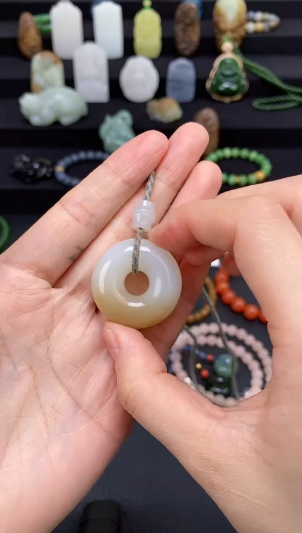 未镶嵌和田玉挂件扣子挂件