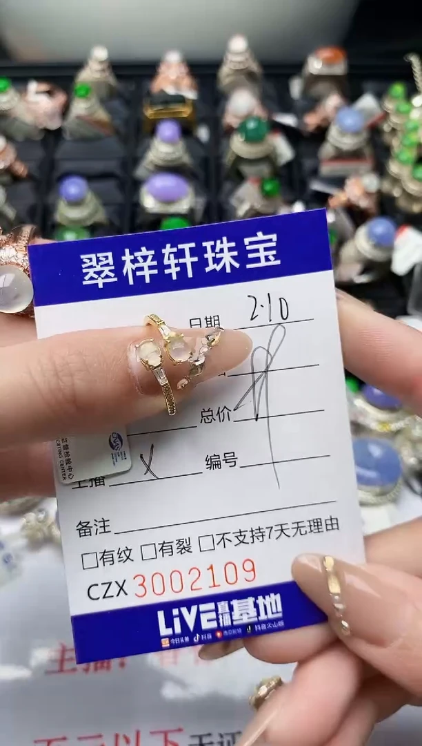 【闪购商品】翡翠戒指银S925镶嵌/2109