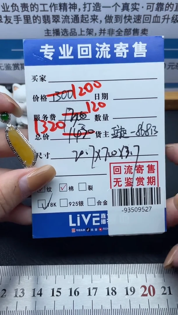 【闪购商品】翡翠颈饰18K金镶嵌多人-93509527