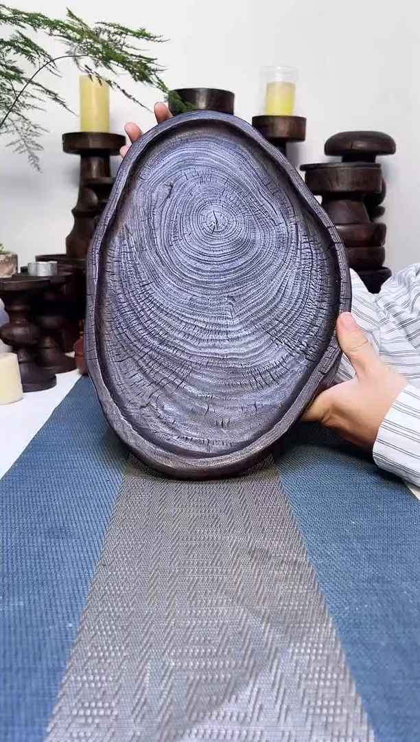 香樟木侘寂风碳化木器