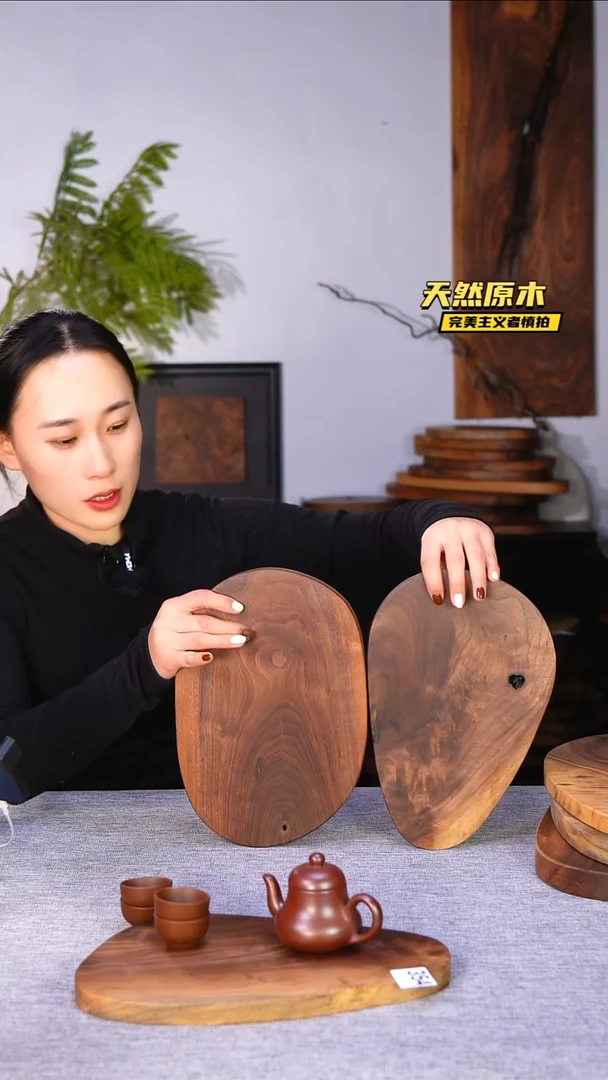 木北美黑胡桃原木.干裂疤结不属于商品质量问题完美主义者慎拍