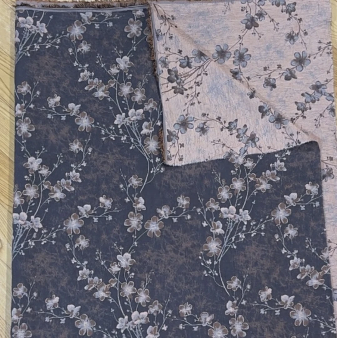 紫罗兰 黑金 2.5米 纯棉双层纱面料 布头细纱