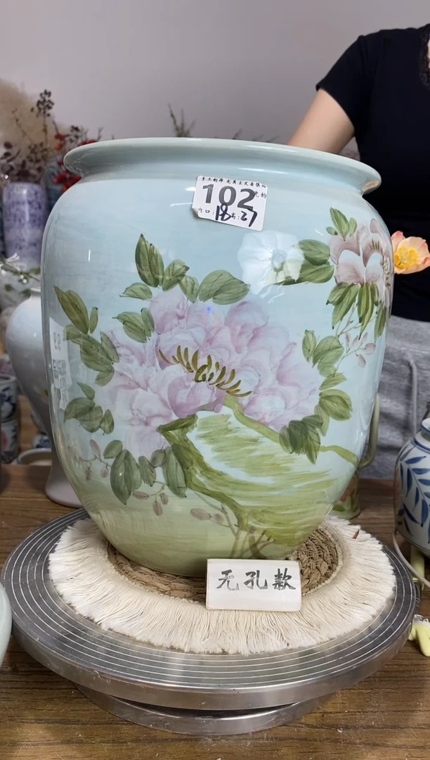景德镇瓷韵手绘陶瓷花盆   102