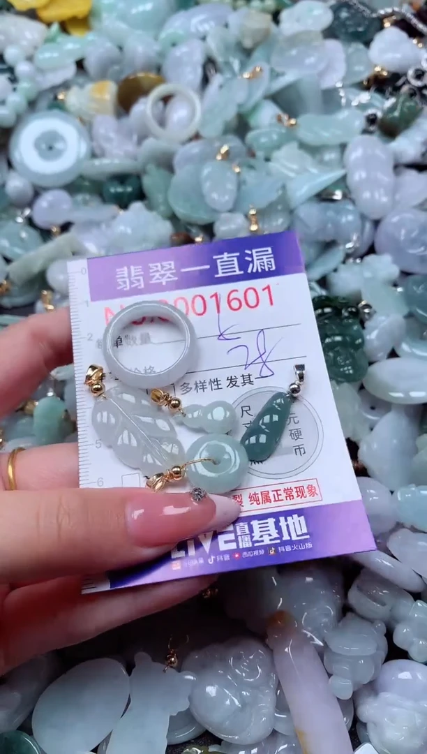 翡翠未镶嵌吊坠(不含链)1601