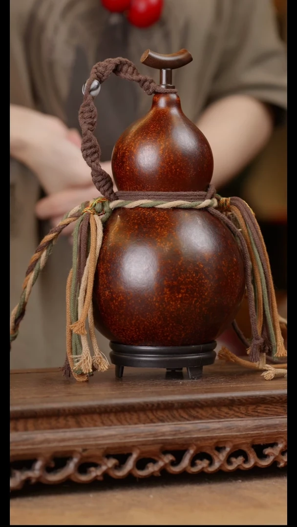 111号精品天然大漆酒葫芦一物一拍~