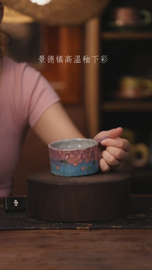 陶瓷景德镇高温釉下手绘陶瓷383
