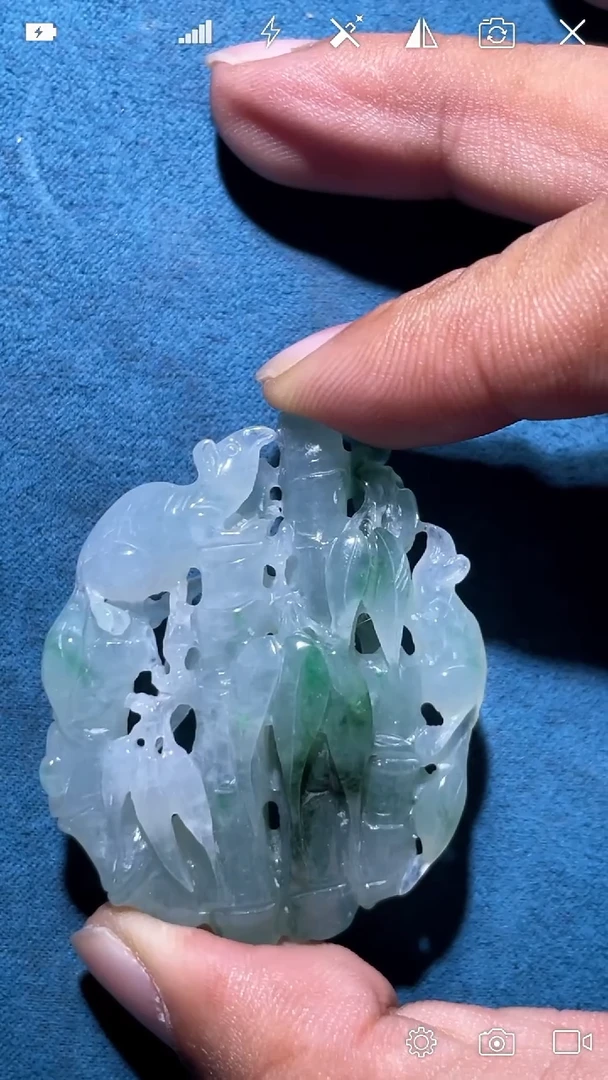 未镶嵌挂件翡翠ZL 节节高升 吊坠