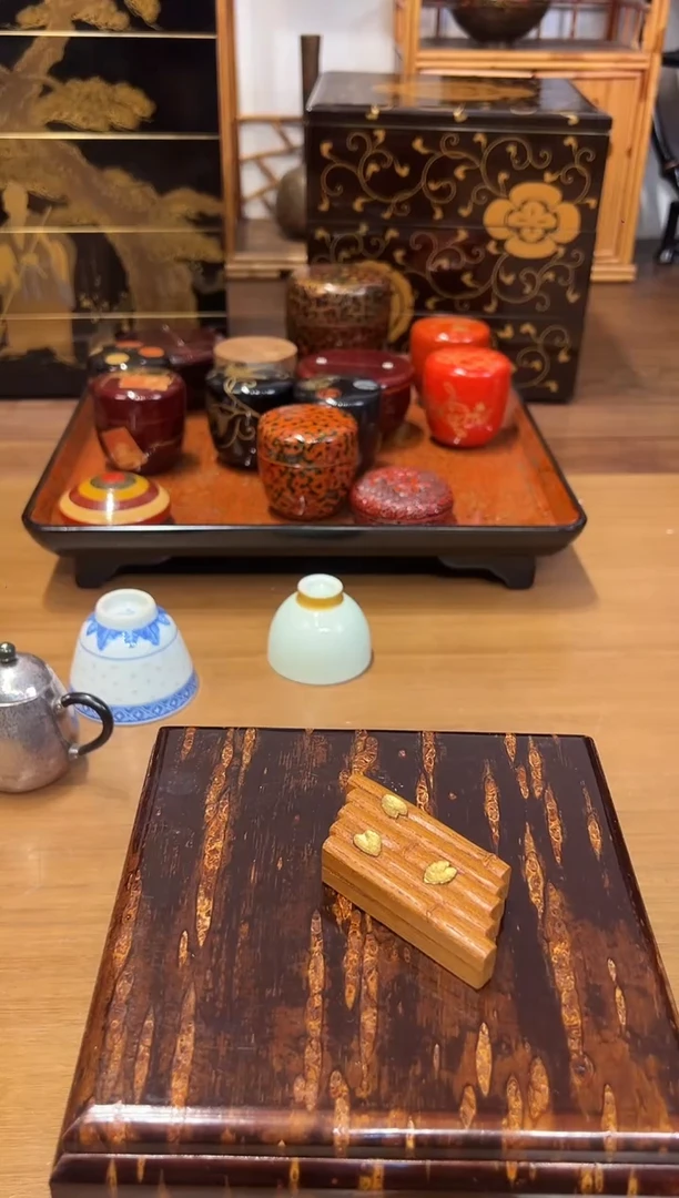 花筏 香盒  大漆漆器大漆漆器