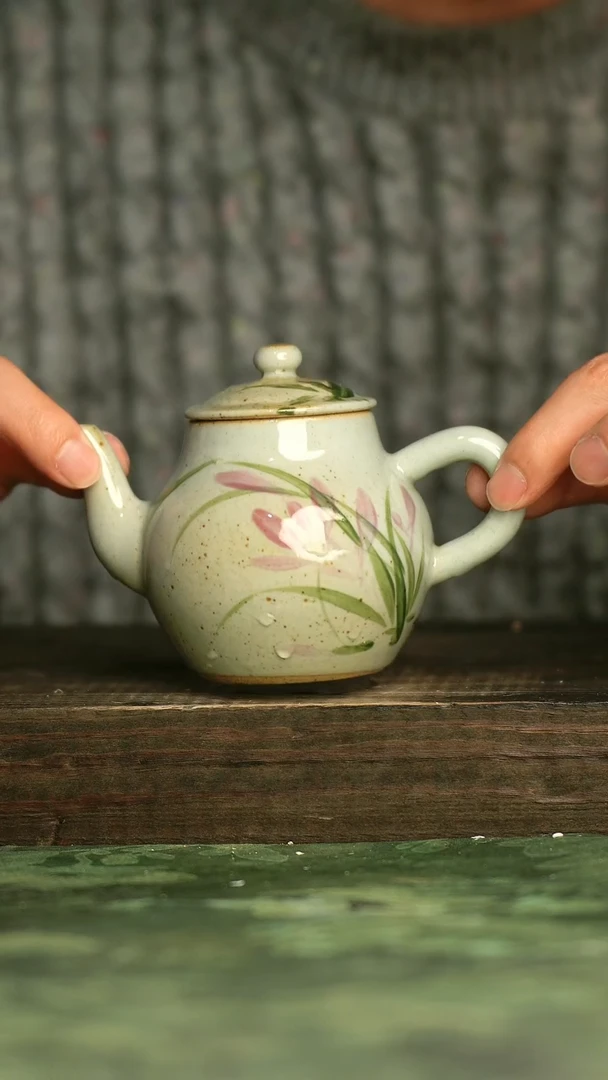 青诗集手工手绘瓷器