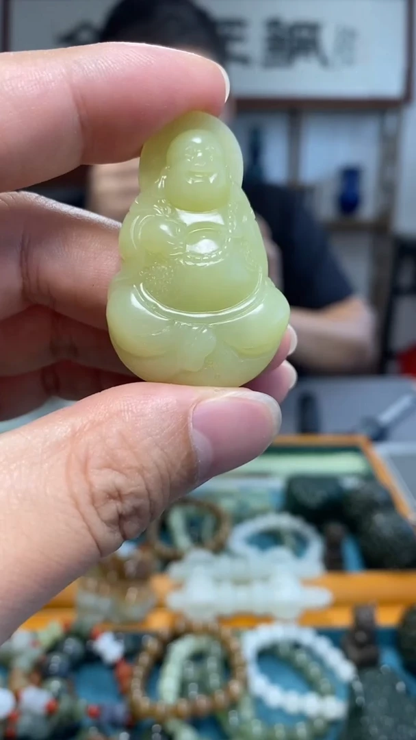 颈饰未镶嵌和田玉浅*/减