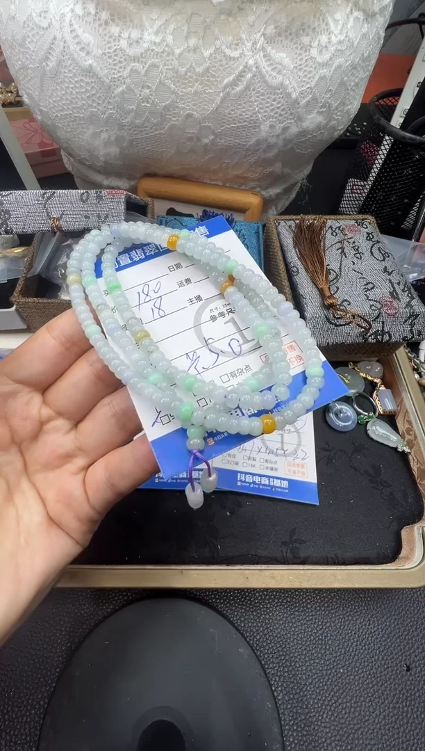 【闪购商品】翡翠手串未镶嵌长珠串