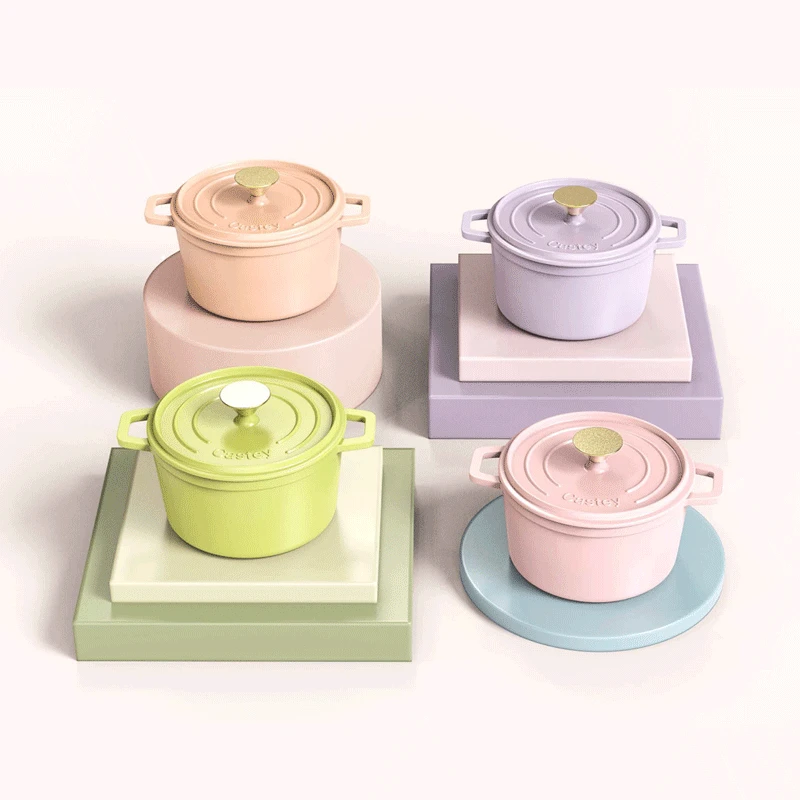 青染 西班牙品牌 20CM铸铁珐琅炖锅 0化学涂层