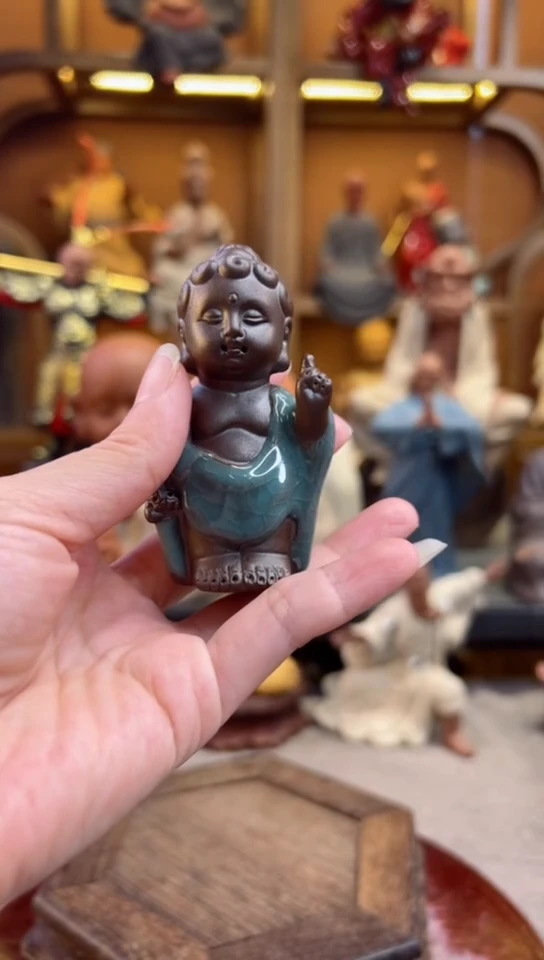 紫砂茶宠器闵茶宠摆件