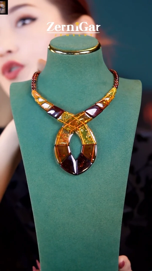 【闪购商品】琥珀颈饰未镶嵌天然琥珀项链