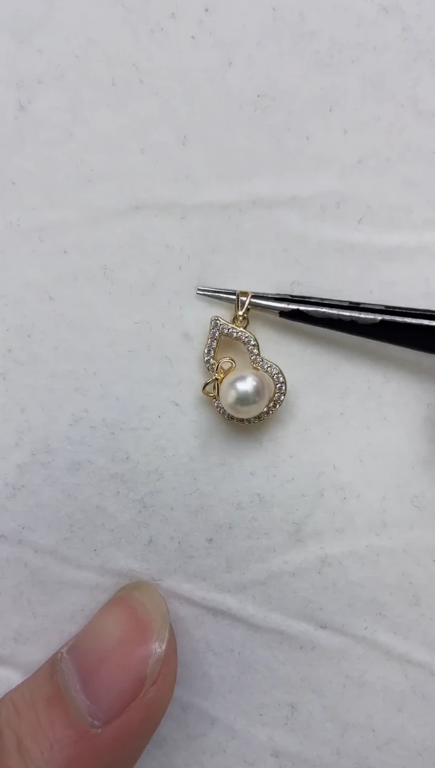 颈饰银S925镶嵌海水珍珠