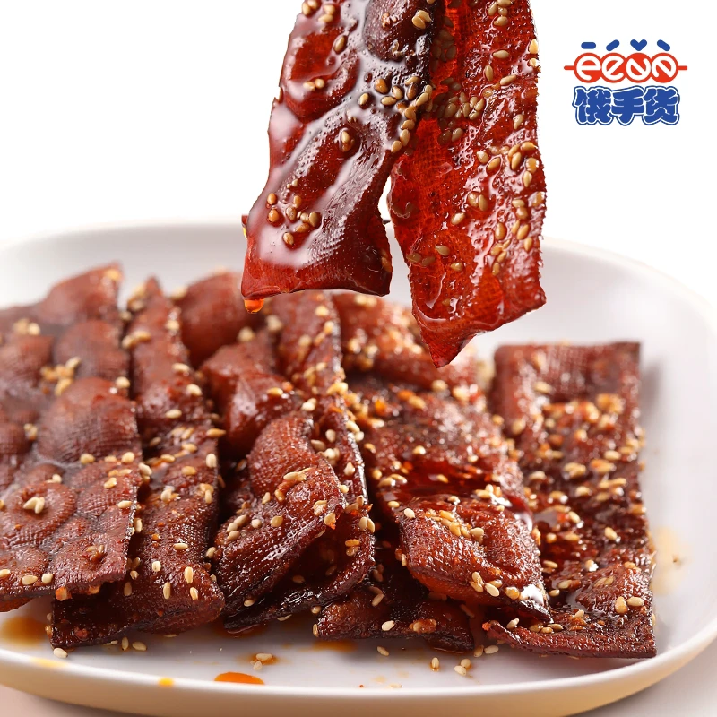 饿手货湖南特产虎纹泡泡干平江豆干香辣即食零食