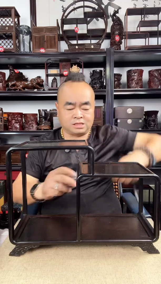 木瑕疵黑二连老李红木工艺品